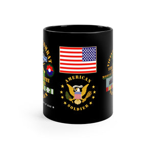 11oz Black Mug - Army - 9th Infantry Division - Vietnam Veteran - Mobile Riverine