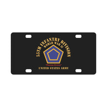 Load image into Gallery viewer, Army - SSI - 55th Infantry Division - WWII - Phantom Division - US Army X 300 Classic License Plate
