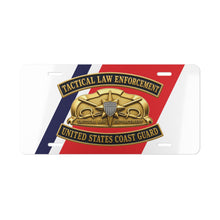 Load image into Gallery viewer, License Plate - USCG - Tactical Law Enforcement w txt - 3D - Enhanced
