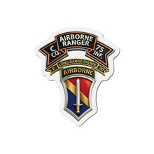 Load image into Gallery viewer, Die-Cut Magnet - SSI - Vietnam - C Co 75th Ranger - 1st FF - E-20 Inf - 3D X 300
