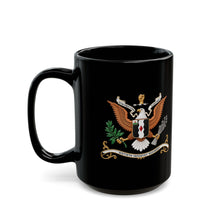 Load image into Gallery viewer, Black Mug  (15oz) - 60th Infantry Regiment  COA with Eagle without Text - 3D - Enhanced X 300
