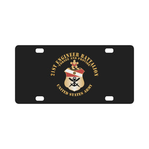 Army - 21st Engineer Battalion - Forsee and Provide w DUI X 300 Classic License Plate