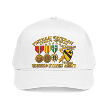 Load image into Gallery viewer, Mid Profile Baseball Cap - Army - Vietnam  Vet - w Medals - VN - 1st Cav Division - 3D - Enhanced
