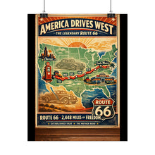 Load image into Gallery viewer, Posters - Route 66 - America Drives West
