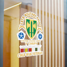 Load image into Gallery viewer, Kiss-Cut Vinyl Decals - Army - 18th MP Brigade - V Corps-  COLD SVC X 300
