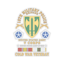 Load image into Gallery viewer, Kiss-Cut Stickers - Army - 18th MP Brigade - V Corps-  COLD SVC X 300
