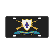 Load image into Gallery viewer, Army - 26th Infantry Regiment - DUI w Br - Ribbon - 3rd Bn X 300 Classic License Plate
