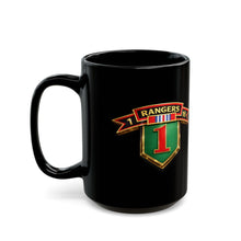 Load image into Gallery viewer, Black Mug  (15oz) - 1st Bn, 16th Infantry Regiment - Rangers - 3D - Enhanced
