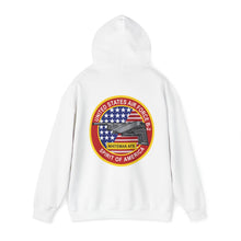 Load image into Gallery viewer, Unisex Heavy Blend™ Hooded Sweatshirt - Usaf - B2 - Spirit - Stealth Bomber Wo Txt
