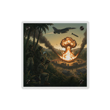 Load image into Gallery viewer, Acrylic Wall Art Panel - Jungle Drug Lab Destruction w Explosions
