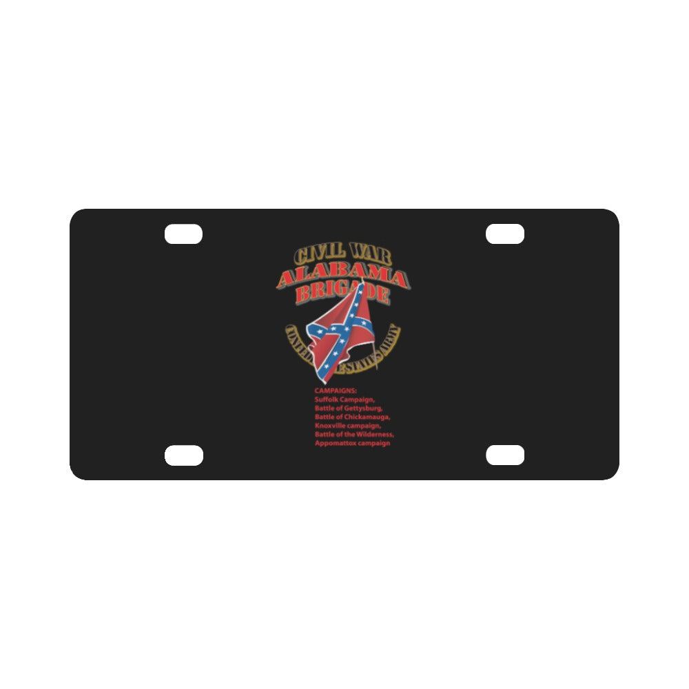 Civil War - Alabama Brigade - Laws Brigade - CSA X 300 Classic License Plate