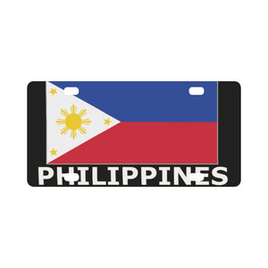 Philippines Flag Classic License Plate