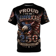 Load image into Gallery viewer, Proud to Be American Eagle 250th Anniversary Tee | Flag Graphic
