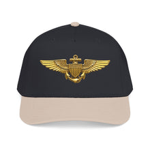 Load image into Gallery viewer, Mid Profile Baseball Cap - USCG - Aviator Badge wo txt - 3D - Enhanced
