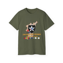 Load image into Gallery viewer, Unisex Ultra Cotton Tee - Army - Korea Map - 2nd Infantry Div - Second to None w SVC X 300
