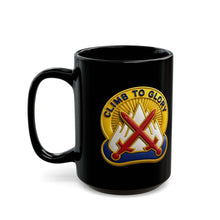 Load image into Gallery viewer, Black Mug  (15oz) - Army - DUI - 10th Mountain Division wo txt - 3D - Enhanced
