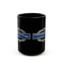Load image into Gallery viewer, Black Mug  (15oz) - Army - Combat Infantryman Badge - No Txt - 2nd Award - 3D X 300
