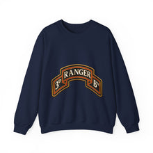 Load image into Gallery viewer, Crewneck Sweatshirt - Army - 3rd Ranger Battalion - Ranger Scroll - 3D - Enhanced
