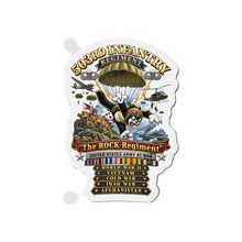 Load image into Gallery viewer, Die-Cut Magnet - Army - 503rd Parachute Infantry Regiment - The Rock Regiment - Wars - 3D - Enhanced
