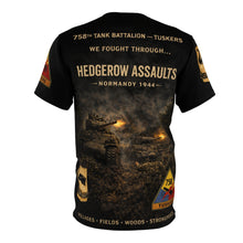 Load image into Gallery viewer, 758th Tank Battalion Normandy 1944 Tuskers in the Hedgerow Tee
