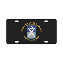 Load image into Gallery viewer, Army - 218th Infantry Brigade - Hvy Separate Classic License Plate
