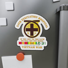 Load image into Gallery viewer, Die-Cut Magnets - 24th Evacuation Hospital - Get to 24th - w Vietnam SVC
