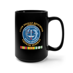 Black Mug 15oz - Army - 174th AHC - Vietnam Vet w VN SVC