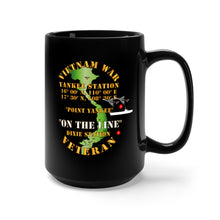 Load image into Gallery viewer, Black Mug 15oz - Navy - Vietnam Combat Vet -  Yankee Station w VN SVC
