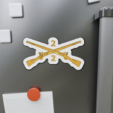 Load image into Gallery viewer, Die-Cut Magnets - Army - 2nd Battalion, 2nd Infantry Regiment Branch - wo Txt X 300
