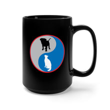 Load image into Gallery viewer, Black Mug 15oz - Ying-Yang w Dog - Cat X 300
