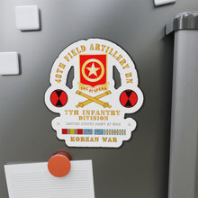 Load image into Gallery viewer, Die-Cut Magnets - Army  - 48th Field Artillery Bn- 7th Inf Div -  KOREA UN SVC
