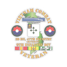 Load image into Gallery viewer, Kiss - Cut Stickers - Army - Vietnam Combat Infantry Veteran w 3rd Bn 47th Inf  (Riverine) - 9th ID SSI

