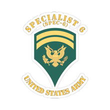 Load image into Gallery viewer, Kiss-Cut Stickers - Army - Enlisted - SPEC 7 - Specialist 7  - Std - Combat Veteran X 300
