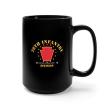 Load image into Gallery viewer, Black Mug 15oz - Army - 28th Infantry Division - Keystone - SSI
