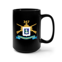 Load image into Gallery viewer, Black Mug 15oz - Army - 367th Armored Infantry Battalion w Br - DUI - Ribbon X 300
