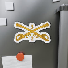 Load image into Gallery viewer, Die-Cut Magnets - 2nd Squadron 3rd Armored Cavalry Regiment Branch wo Txt
