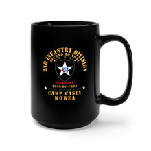 Load image into Gallery viewer, Black Mug 15oz - Army - 2nd Infantry Div - Camp Casey Korea - Tong Du Chon X 300
