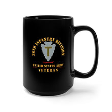 Load image into Gallery viewer, Black Mug 15oz - Army - DUI - 36th Infantry Division - Arrowhead - US Army Veteran X 300
