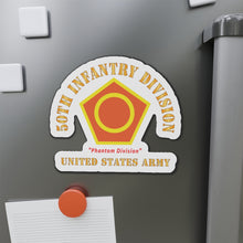 Load image into Gallery viewer, Die-Cut Magnets - Army - SSI - 50th Infantry Division - Phantom Division - US Army Veteran X 300
