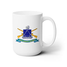 Load image into Gallery viewer, White Mug 15oz - Army  - 180th Infantry Regiment w Br - Ribbon
