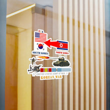 Load image into Gallery viewer, Kiss-Cut Vinyl Decals - Army - Korean War - USA - South Korean Vs North Korea
