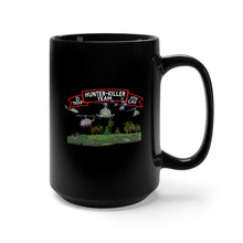 Load image into Gallery viewer, Black Mug 15oz - D Troop 4th Cav - Hunter-Killer Team w Aircraft
