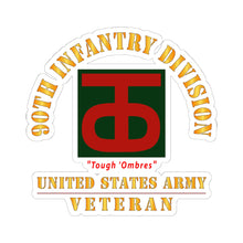 Load image into Gallery viewer, Kiss-Cut Stickers - Army - SSI - 90th Infantry Division - Tough 'Ombres - US Army Veteran X 300
