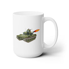 Load image into Gallery viewer, White Ceramic Mug 15oz - Army - M551 Sheridan - Firing wo Txt
