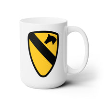 Load image into Gallery viewer, White Ceramic Mug 15oz - Army - 1st Cavalry Division wo Txt
