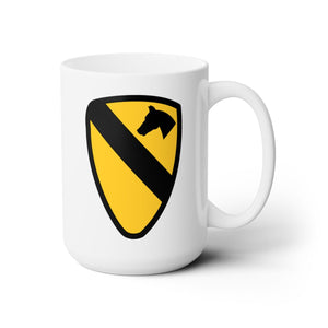 White Ceramic Mug 15oz - Army - 1st Cavalry Division wo Txt