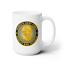 Load image into Gallery viewer, White Ceramic Mug 15oz - Army - Women's Army Corps - Korean War Veteran
