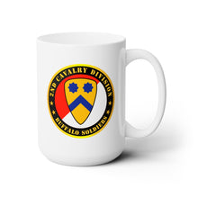 Load image into Gallery viewer, White Ceramic Mug 15oz - Army - 2nd Cavalry Division - Buffalo Soldiers
