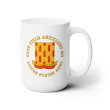Load image into Gallery viewer, White Ceramic Mug 15oz - Army - 52nd Field Artillery Battalion - US Army
