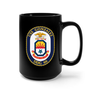 Black Mug 15oz - Navy - USS Gonzalez (DDG 66) wo Txt